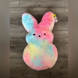Peeps Colorful Plush Bunny Pillow